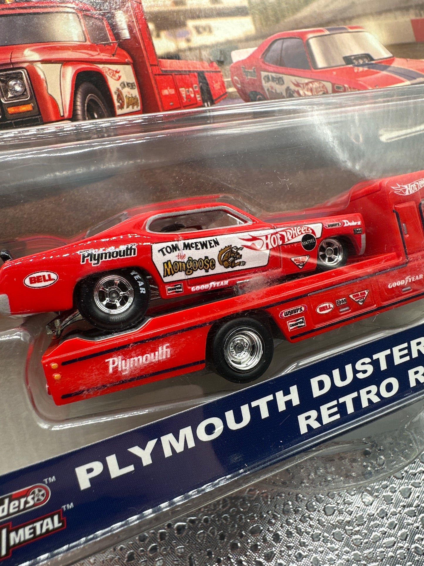 Hot Wheels Car Culture Team Transport - #5 - Mongoose Plymouth Duster Funny Car & Retro Rig