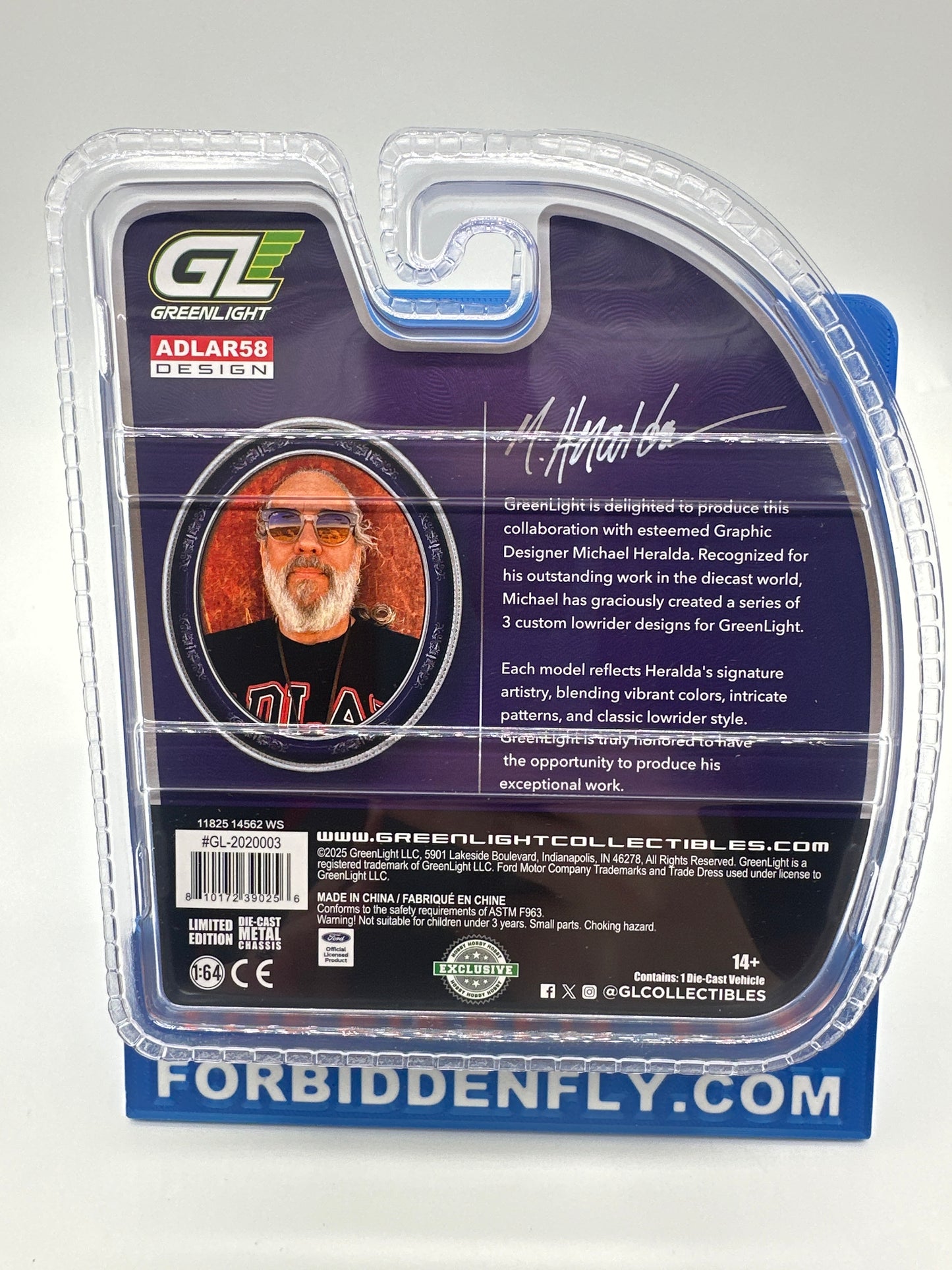 GreenLight - 2026 Hobby Exclusive Artisan Collection Lowrider - #2020003 - Michael Heralda Adlar58 Design 1973 Ford Thunderbird - Regular Edition