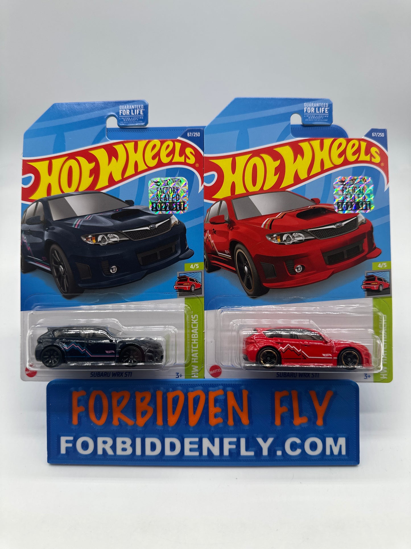 Hot Wheels Mainline - Factory Stickered 2022 - Subaru WRX STI - Lot Of 2