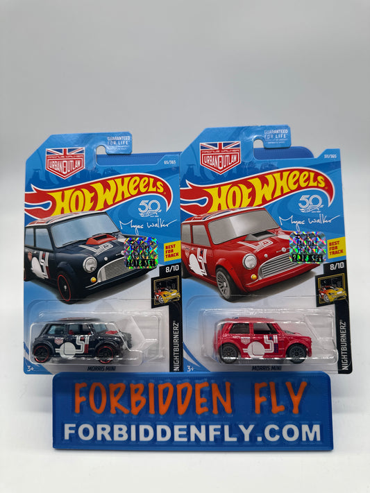 Hot Wheels Mainline - Factory Stickered 2018 - Morris Mini - Lot Of 2