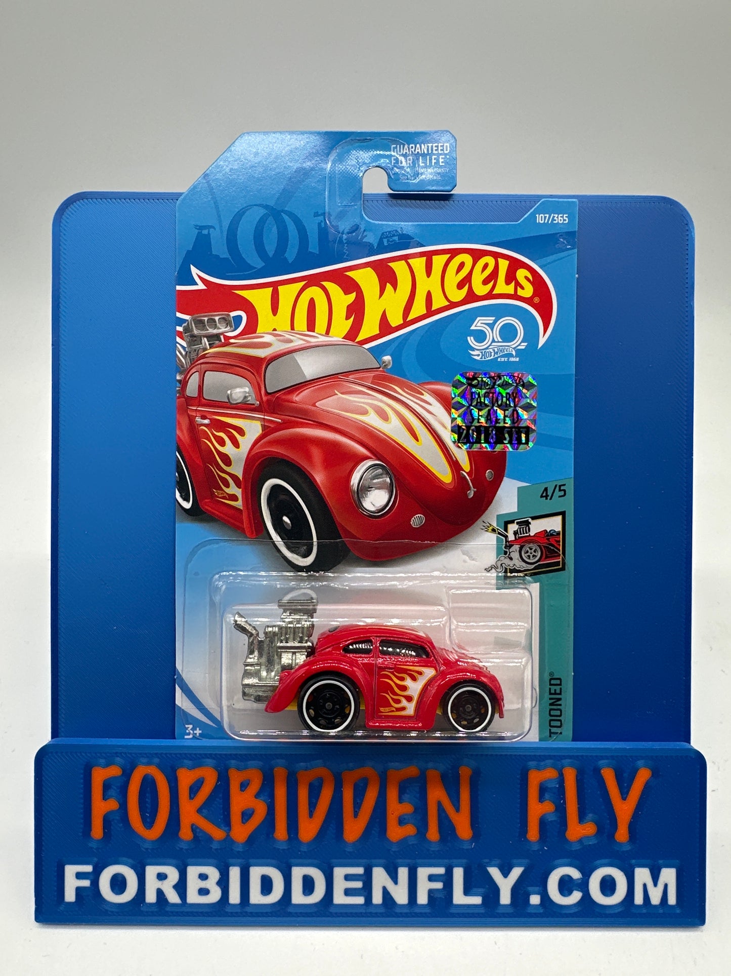 Hot Wheels Mainline - Factory Stickered 2018 - Tooned Volkswagen Beetle - Lot Of 2