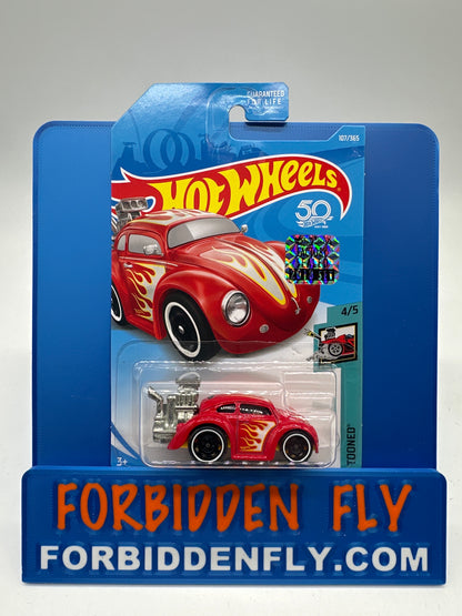 Hot Wheels Mainline - Factory Stickered 2018 - Tooned Volkswagen Beetle - Lot Of 2