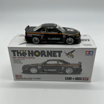 Kaido House (x MiniGT) - Regular Release #093 - Black Nissan Skyline GT-R (R34) - The Hornet - Tamiya & Kaido House Collaboration