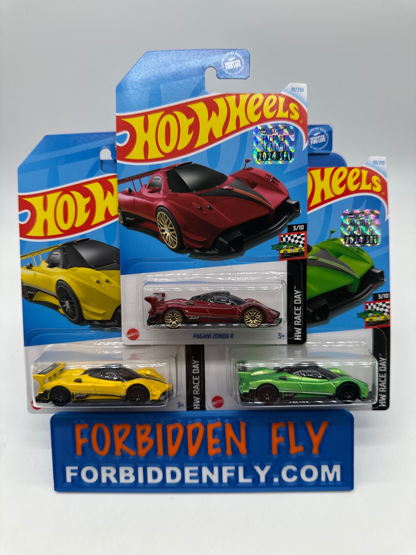Hot Wheels Mainline - Factory Stickered 2024 - Pagani Zonda R - Lot Of 3