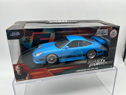 Jada 1:24 Scale - Fast and Furious - Blue Porsche 911 GT3 RS