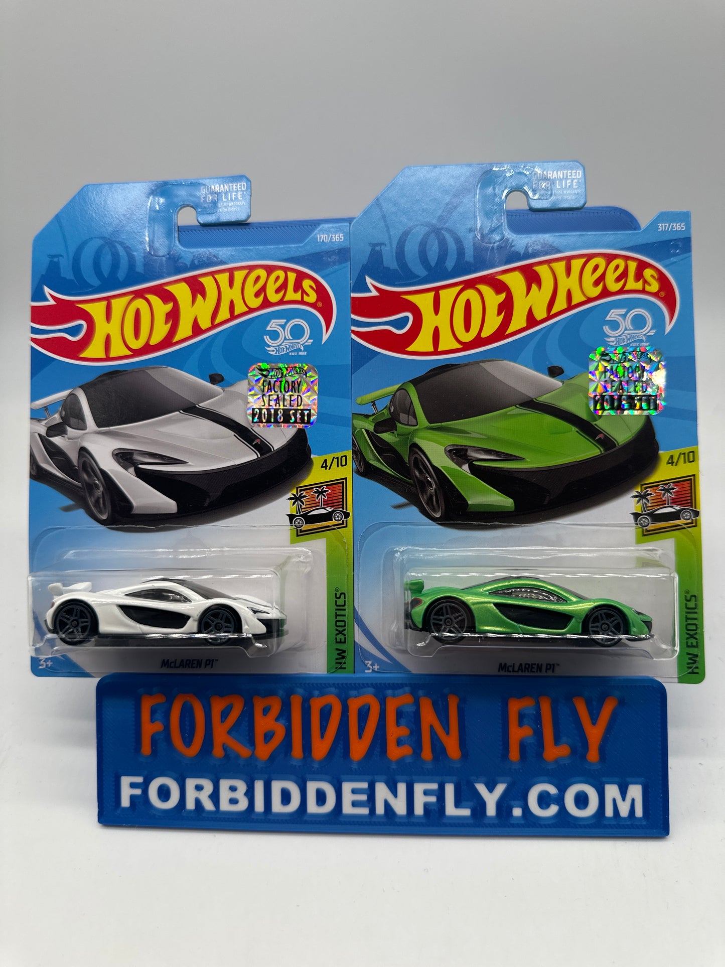 Hot Wheels Mainline - Factory Stickered 2018 - McLaren P1 - Lot Of 2