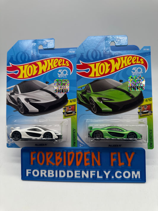 Hot Wheels Mainline - Factory Stickered 2018 - McLaren P1 - Lot Of 2