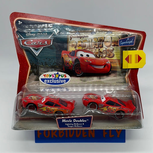 Disney Pixar Cars Movie - Toys R Us Exclsuive Supercharged Series Two Pack - Lightning McQueen & Tongue Lightning McQueen