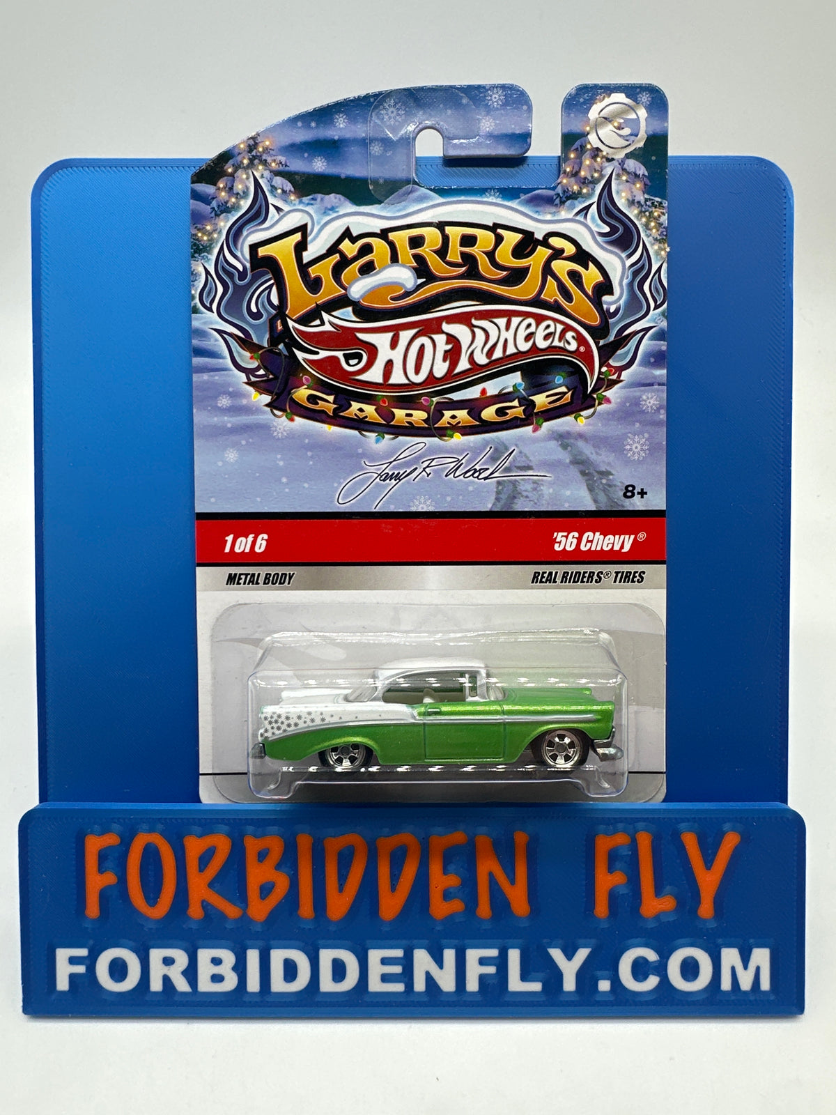 Hot Wheels Premium - Larry’s Garage Series Holiday Edition #1/6 - Green & White ‘56 Chevy