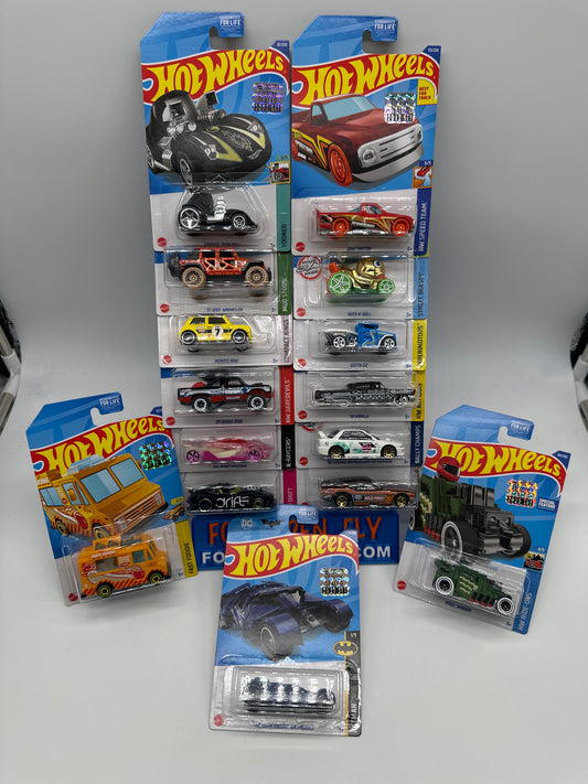 Hot Wheels 2022 Factory Stickered Regular Treasure Hunt Complete Set Of 15