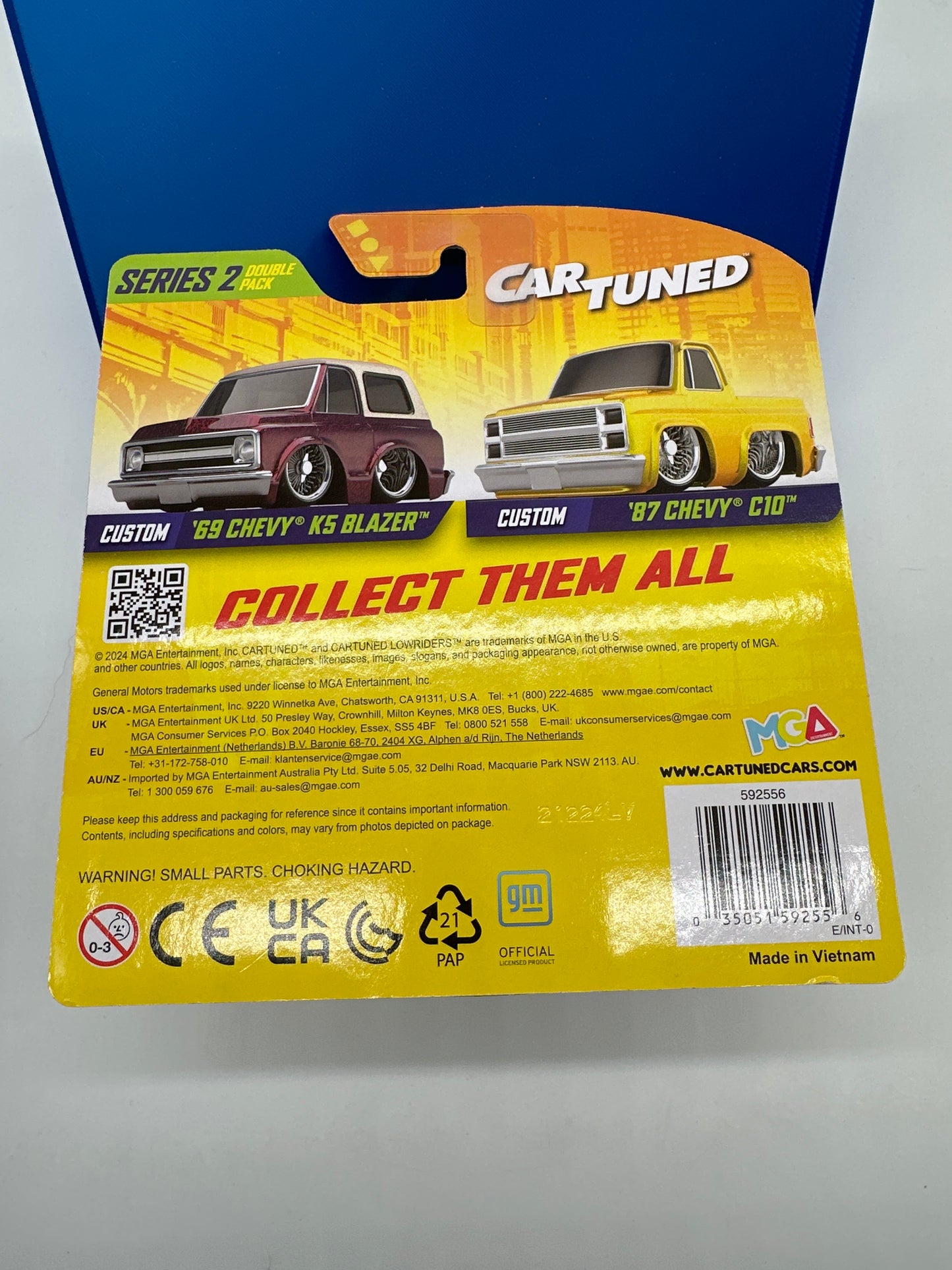 CarTuned - Series 2 Double Pack (Multipack) Regular Retail Release - Dip’d & Drip’d - Red ‘69 Chevy K5 Blazer & Yellow ‘87 Chevy C10