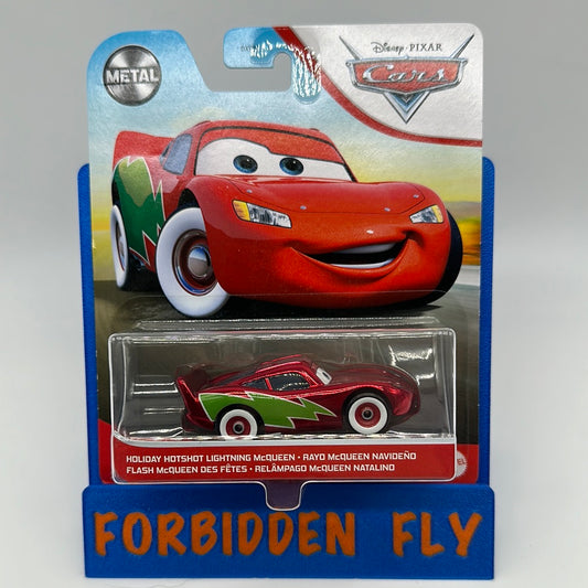 Disney Pixar Cars Movie - Metal Logo Card Release - Holiday Hotshot Lightning McQueen