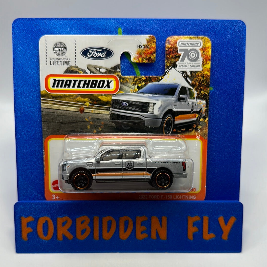 Matchbox - 2023 Mainline - Short Card - #20/100 - 2022 Ford F-150 Lightning - Silver