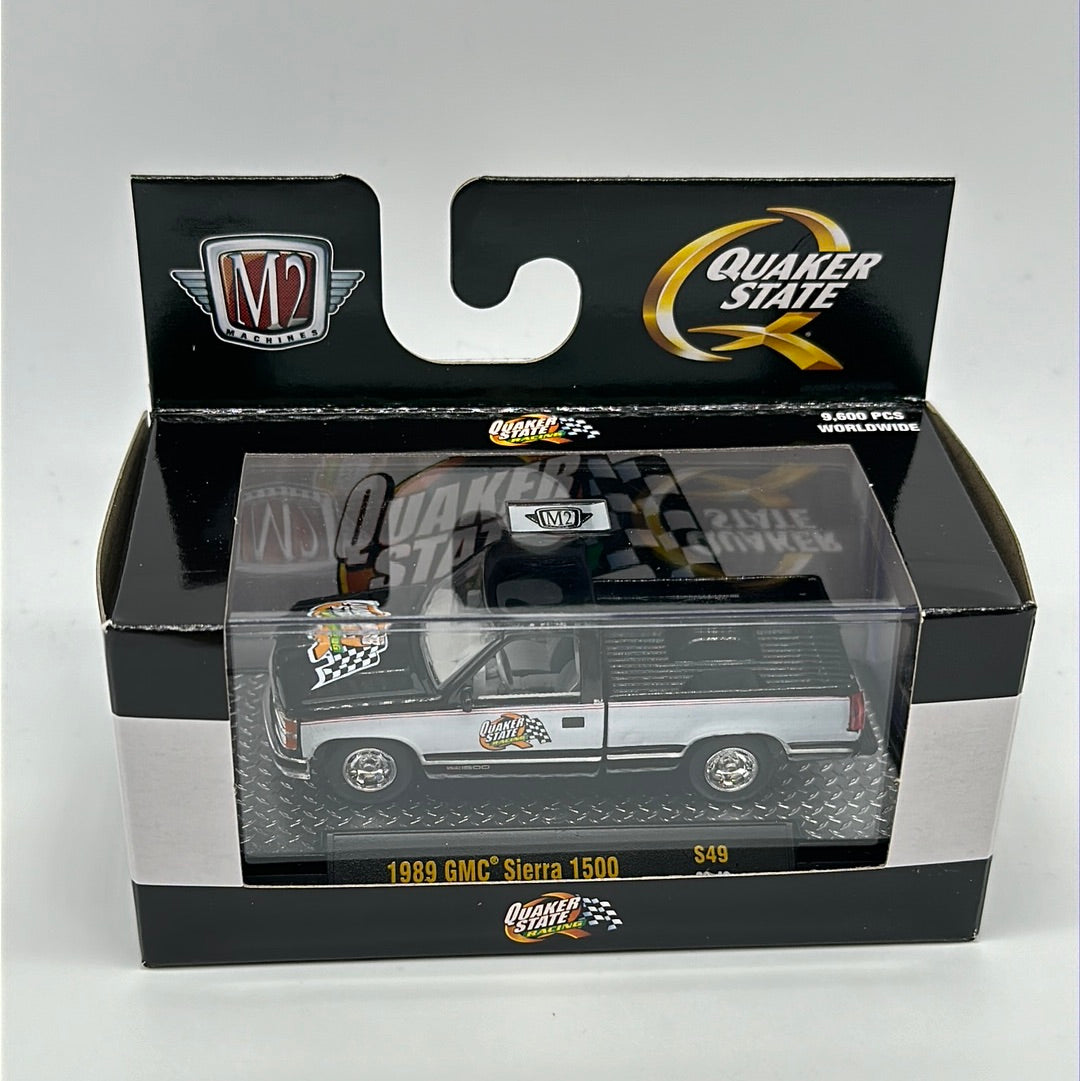 M2 Machines Acrylic Boxed Car  - S49 - Quaker State 1989 GMC Sierra 1500