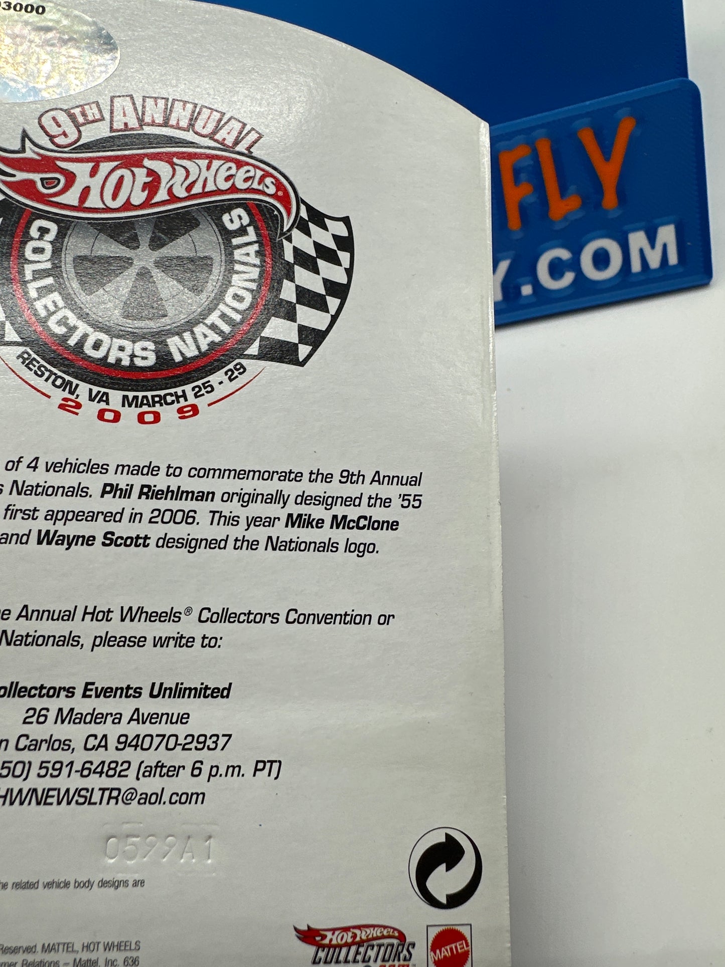 Hot Wheels 9th Annual Collector’s Nationals Convention - 2009 Reston, VA - ‘55 Chevy Panel (#3 of 4 Souvenir)