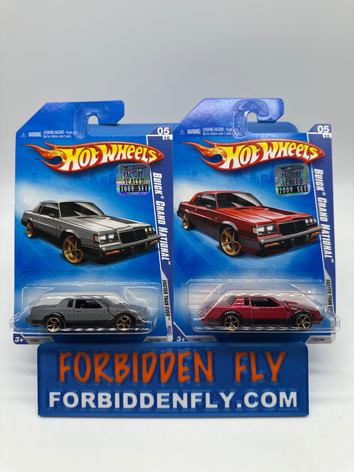 Hot Wheels Mainline - 2009 Factory Stickered - Faster Than Ever Series - Buick Grand National - Lot Of 2
