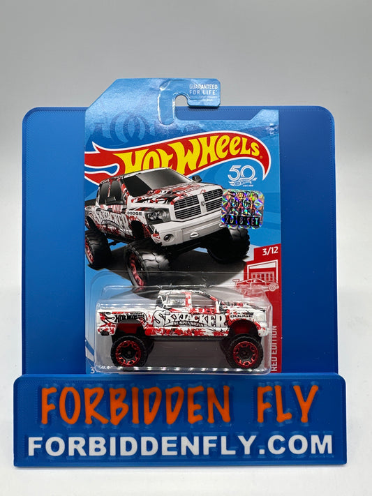 Hot Wheels 2018 Factory Stickered Target Exclusive Red Edition #3/12 - Ram 1500