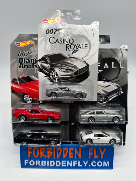 Hot Wheels - Walmart Exclusive 2014 James Bond 007 Series - Complete Set of 5