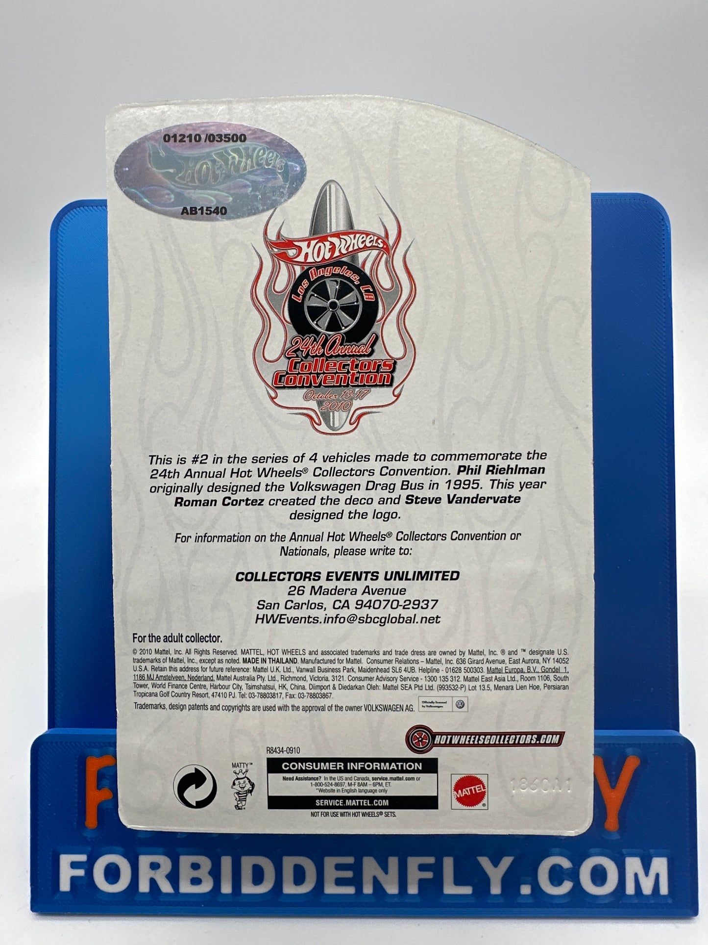 Hot Wheels 24th Annual Collector’s Convention - 2000 Los Angeles, CA - Volkswagen Drag Bus