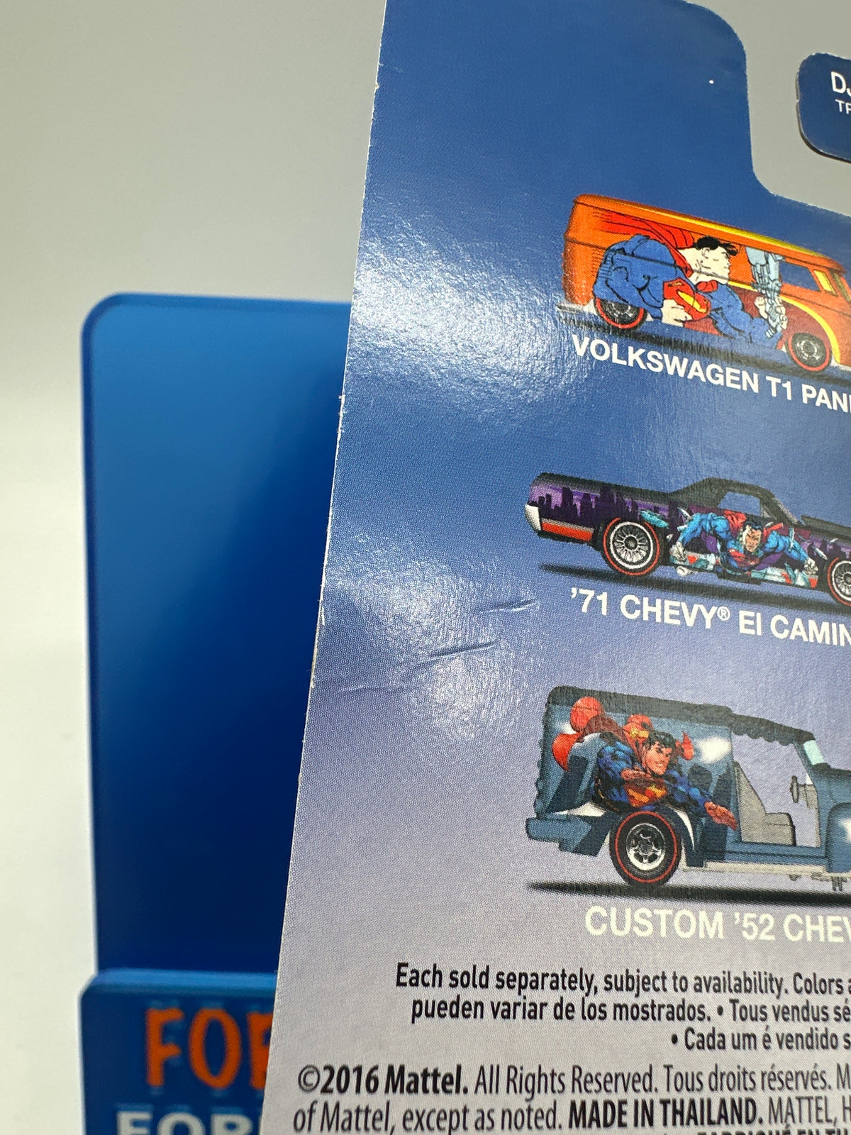 Hot Wheels Premium - Pop Culture 2016 - DC Comic Batman & Superman Series - Set of 6