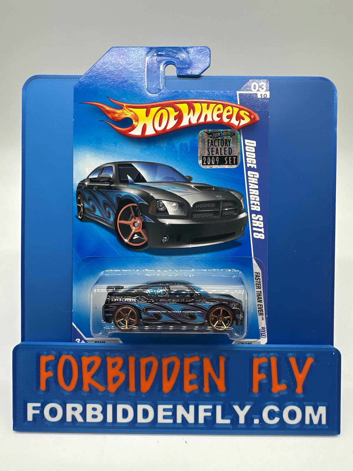 Hot Wheels 2009 Mainline Factory Stickered - Faster Than Ever Series - Dodge Charger SRT8