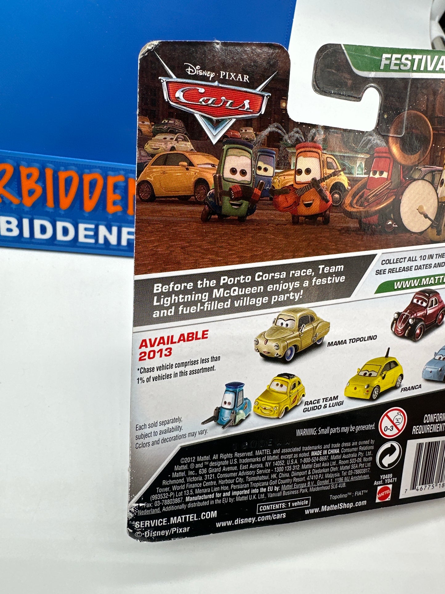 Disney Pixar Cars Movie - Festival Italiano Series - Chase Francesca