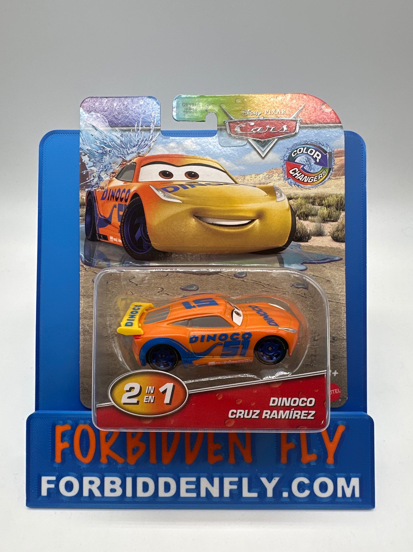 Disney Pixar Cars Movie - 2026 Color Changers - Dinoco Cruz Ramirez - Orange to Yellow