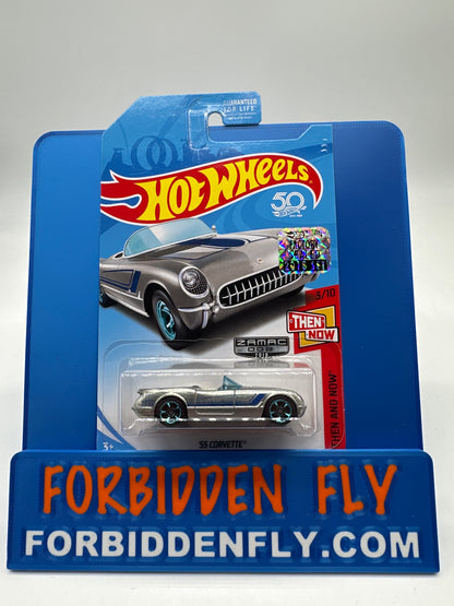 Hot Wheels Mainline - Factory Stickered 2018 - Exclusive Zamac Edition #2/18 - ‘55 Corvette