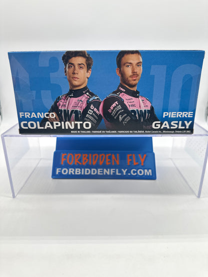 Hot Wheels 2025 Formula 1 Premium Series - Two Pack - BWT Alpine Formula 1 One (F1) Team (#10 Pierre Gasly & #43 Franco Colapinto)