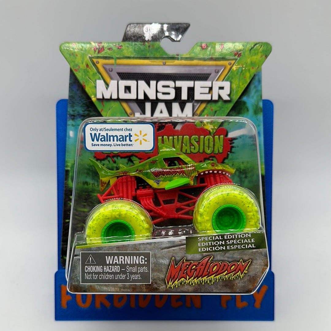 Spinmaster Monster Jam Monster Trucks - Walmart Exclusive Zombie Invasion Series - Megalodon