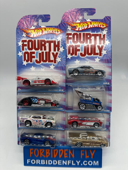Hot Wheels - 2008 4th Of July Series - Complete Set of 8