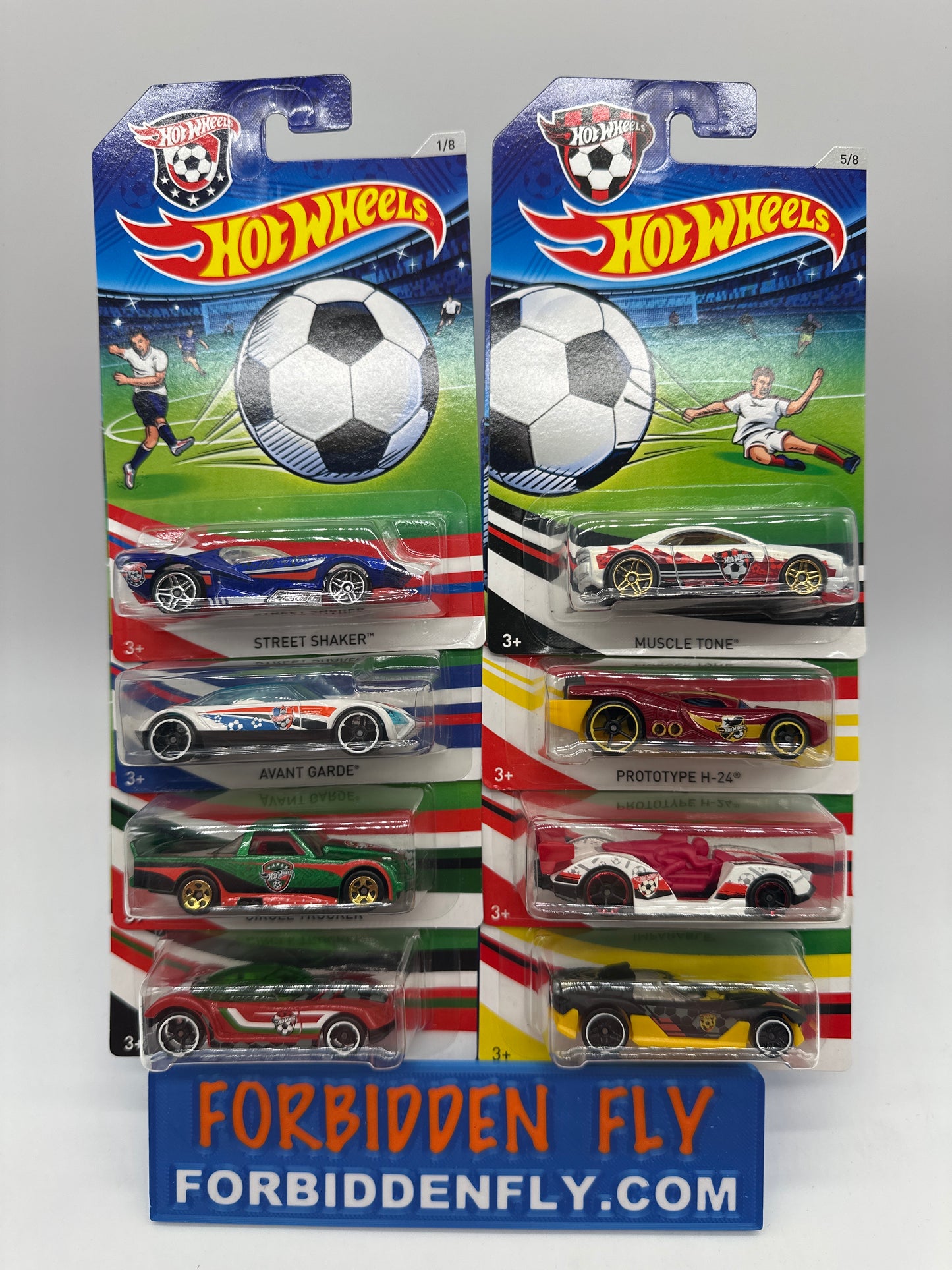Hot Wheels - 2016 Soccer Series - Complete Set of 8