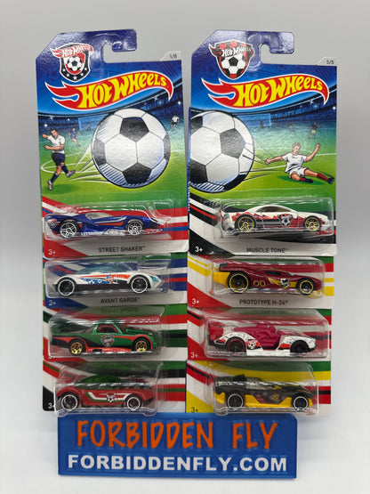 Hot Wheels - 2016 Soccer Series - Complete Set of 8