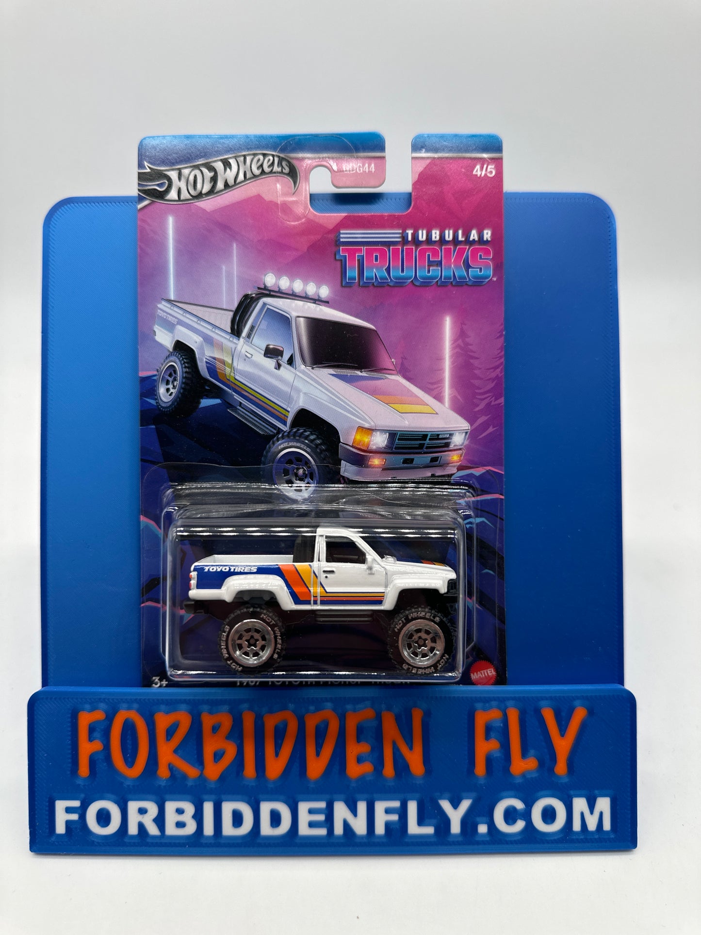 Hot Wheels 2024 Walmart Exclusive Tubular Trucks Series - #4/5 - 1987 Toyota Pickup Truck