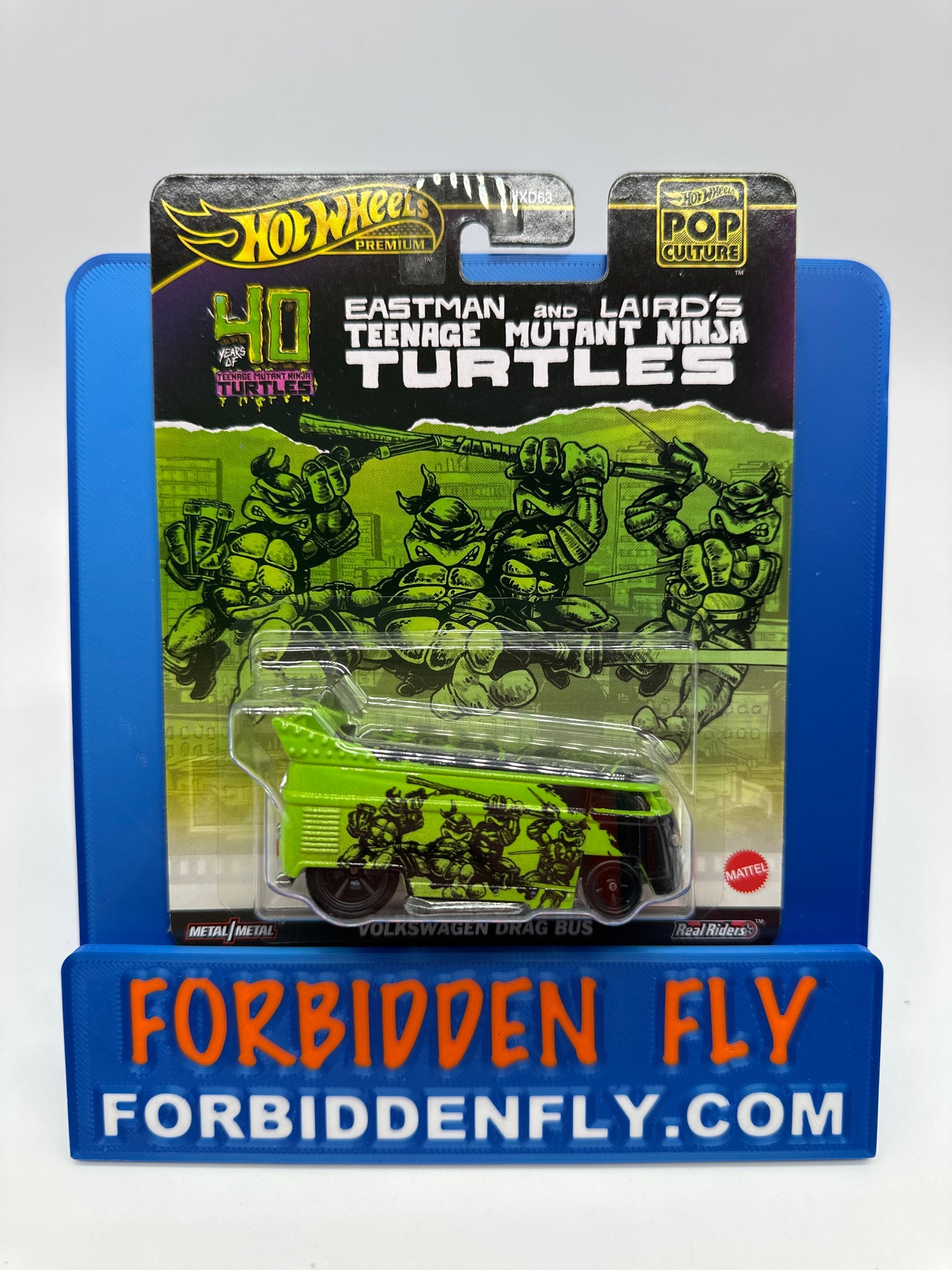 Hot Wheels Premium - Pop Culture 2024 Mix D - Teenage Mutant Ninja Turtles Volkswagen Drag Bus