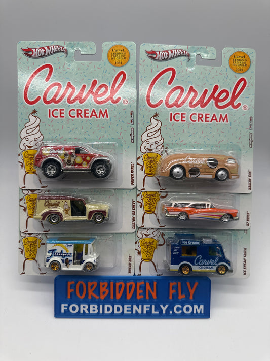 Hot Wheels Premium - Nostalgic Brands (Pop Culture) 2012 - Carvel Ice Cream Series - Complete Set of 6