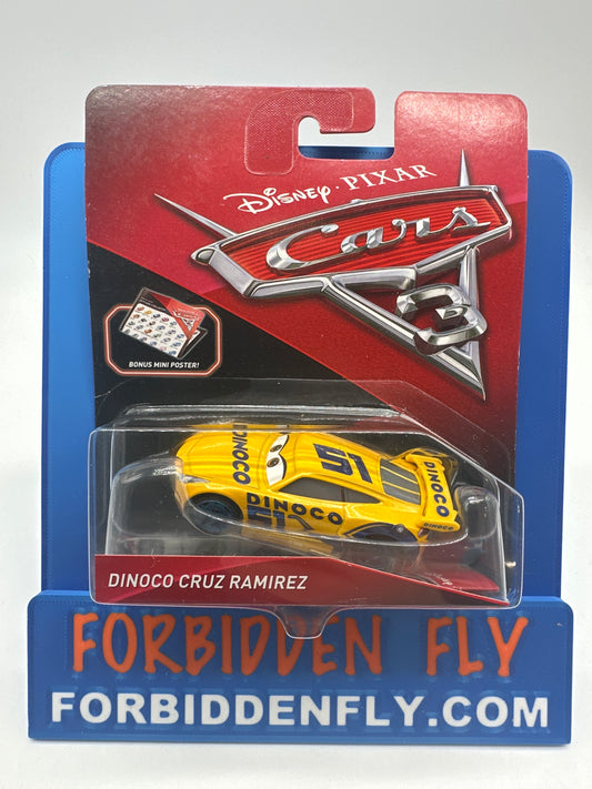 Disney Pixar Cars Movie - Cars 3 - Dinoco Cruz Ramirez #51 (Metallic Logo)