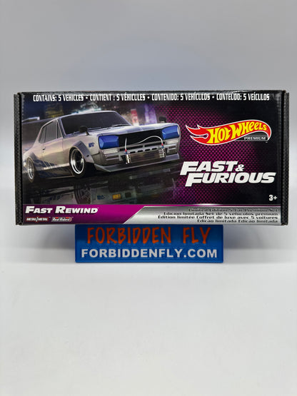 Hot Wheels Premium - Fast & Furious Series - Fast Rewind Boxed Set of 5