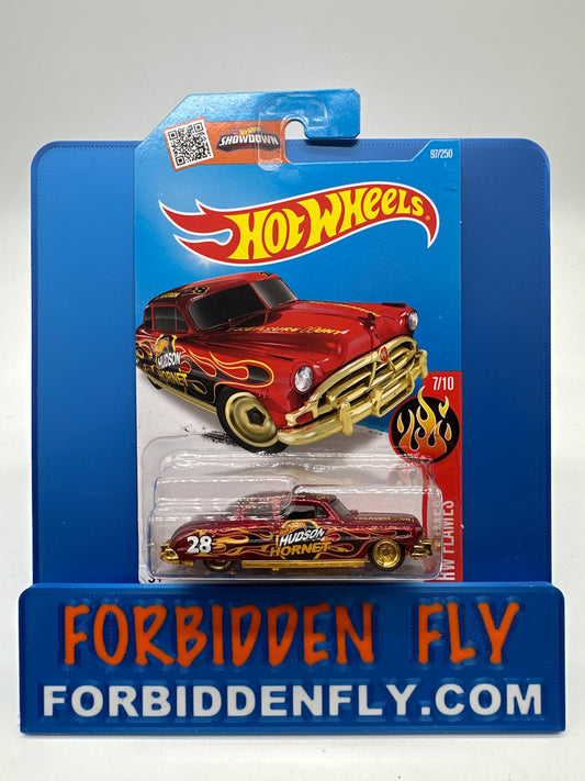 Hot Wheels Super Treasure Hunt - 2016 B Case - International Card - ‘52 Hudson Hornet