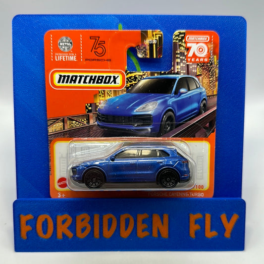 Matchbox - 2023 Mainline - Short Card - #78/100 - Porsche Cayenne Turbo - Blue