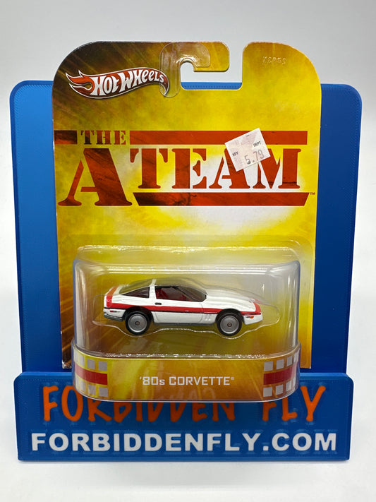 Hot Wheels 2013 Retro Entertainment Premium Single - The A-Team ‘80s Corvette (Movie Reel Packaging) (Copy)