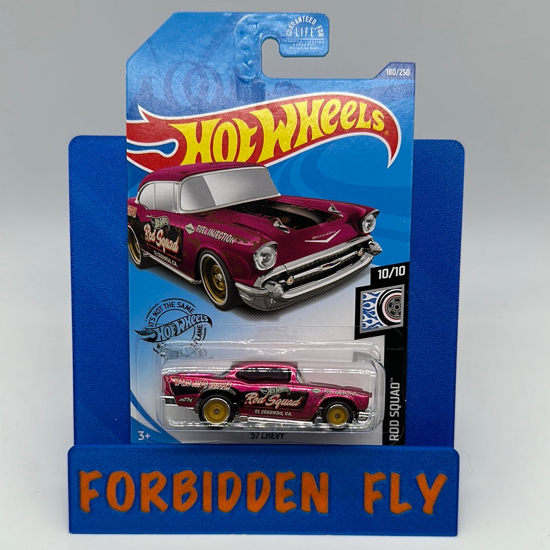 Hot Wheels Treasure Hunt 2020 - '57 Chevy Rose 1/64 - Super TH + Mainline