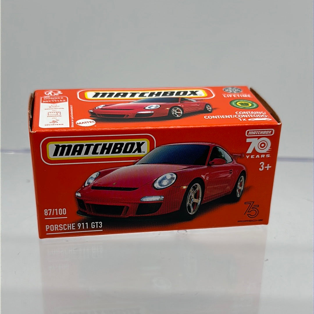 Matchbox Power Grabs - #87/100 - Red Porsche 911 GT3