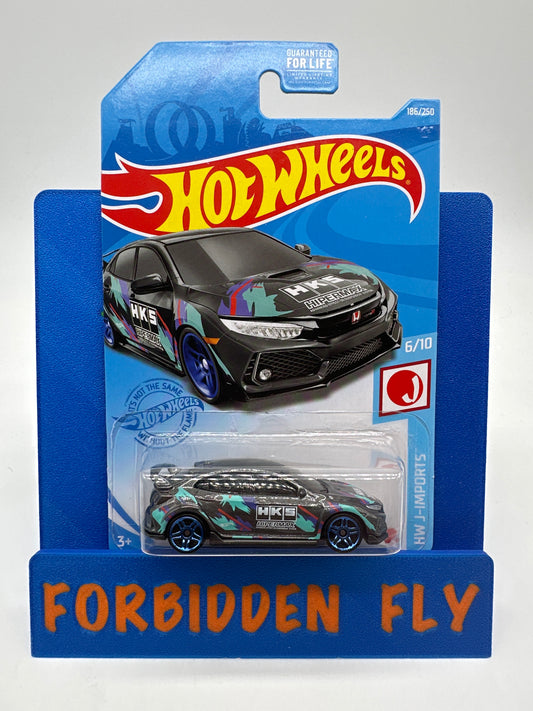 Hot Wheels 2018 L Case - 2018 Honda Civic Type R - Gray HKS