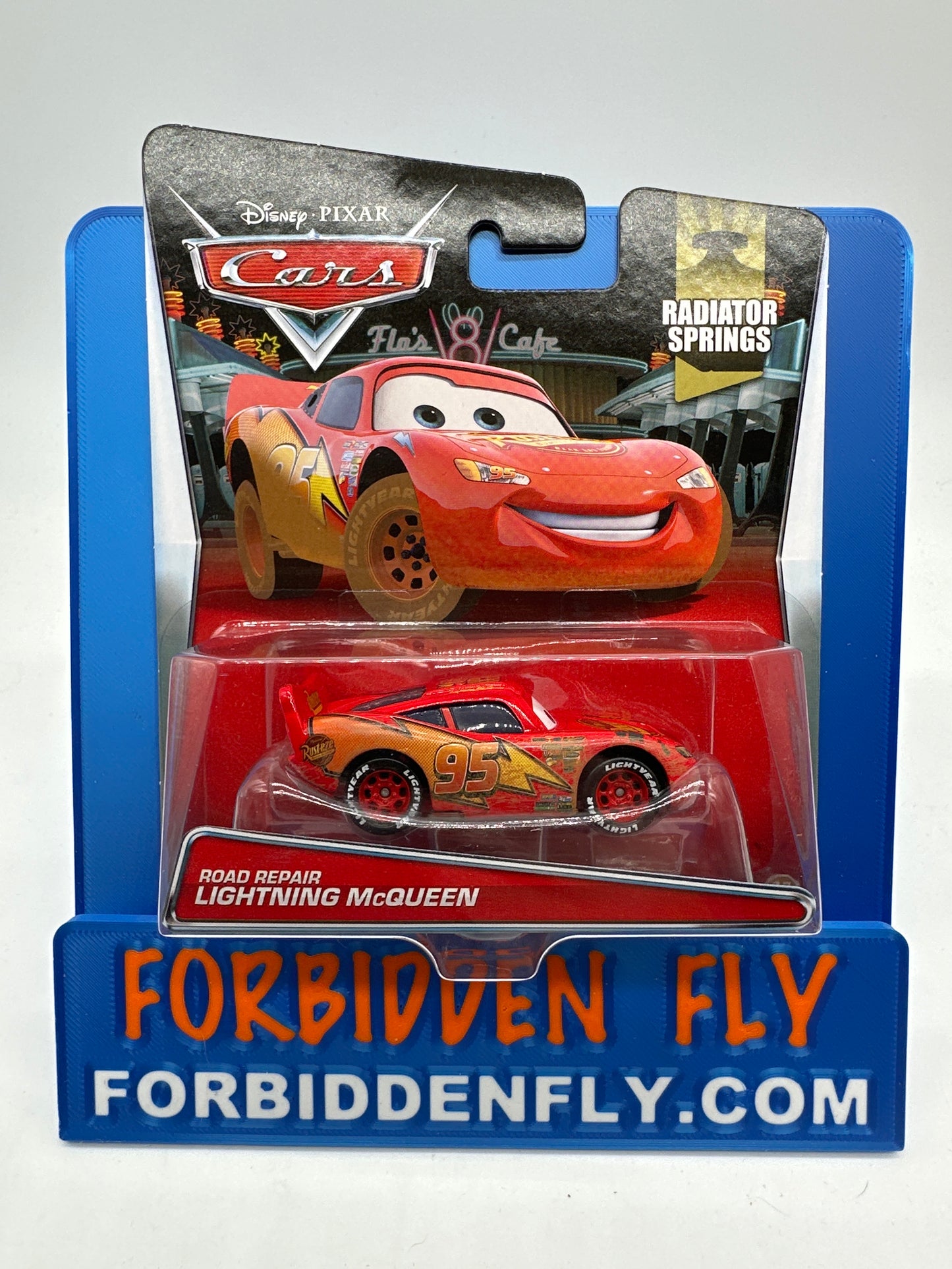 Disney Pixar Cars Movie - Radiator Springs Series - Road Repair Lightning McQueen