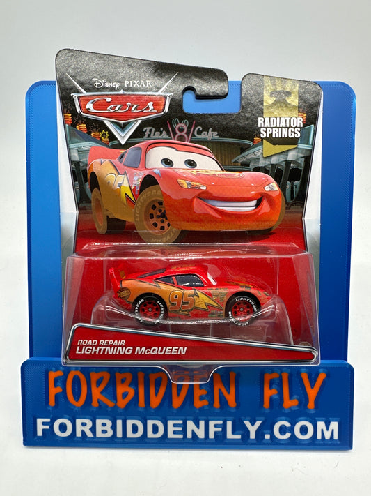 Disney Pixar Cars Movie - Radiator Springs Series - Road Repair Lightning McQueen