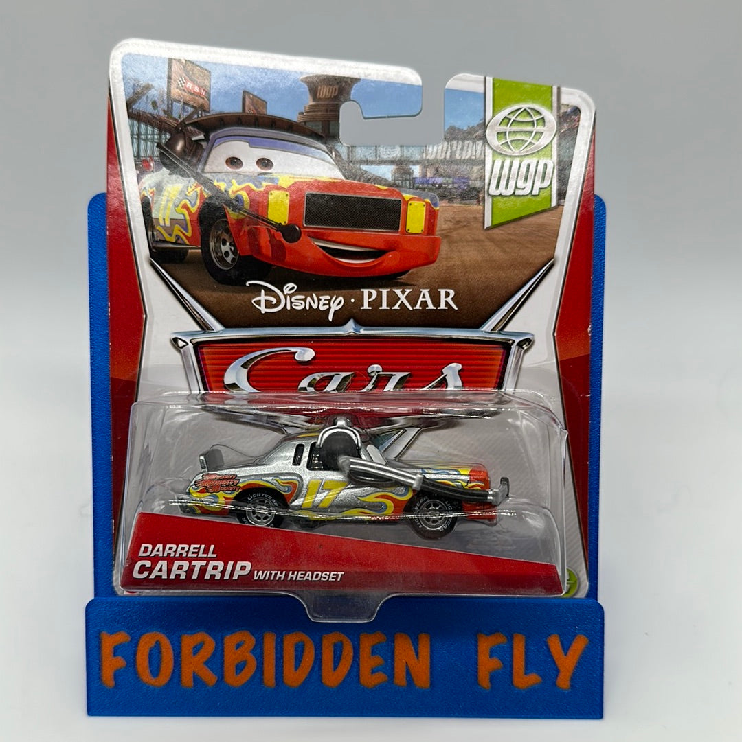 Disney Pixar Cars Movie - World Grand Prix Series - Darrell Cartrip with Headset