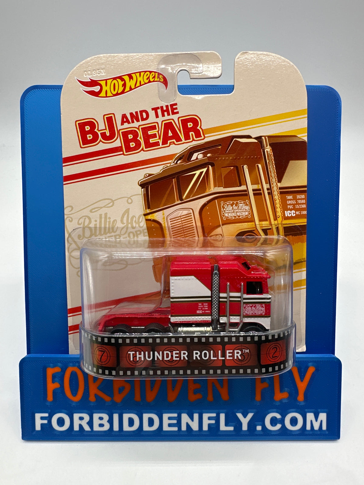 Hot Wheels Retro Entertainment Premium Single - 2014 BJ and the Bear Thunder Roller (Movie Reel Packaging)