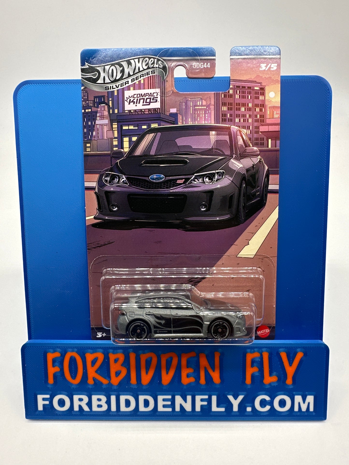 Hot Wheels 2025 Silver Series - Wal Mart Exclusive - Compact Kings Series - #3/5 Subaru WRX STI