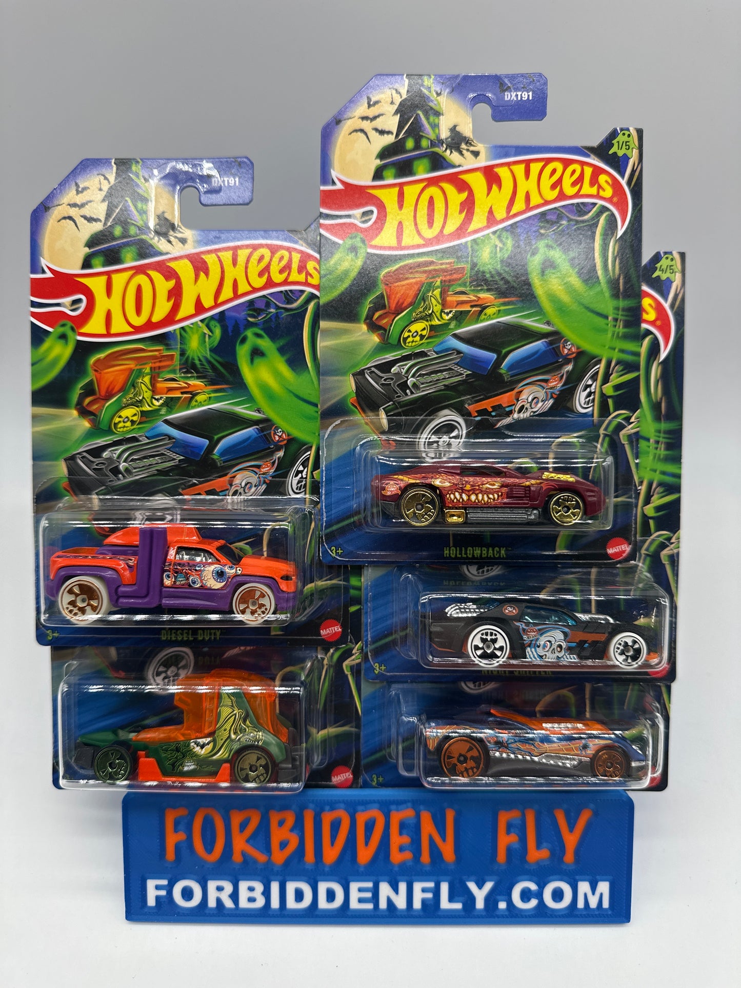 Hot Wheels Mainline - 2025 Holiday Halloween Series Complete Set of 5